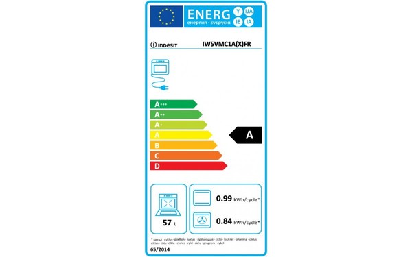 INDESIT IW5VMC1A(X) FR - &Eacute;tiquette &eacute;nergie