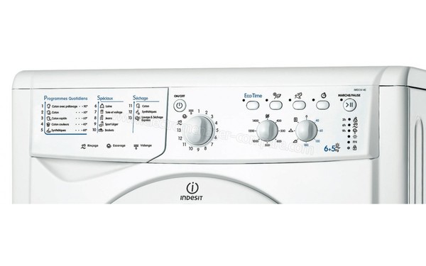 INDESIT IWDC 6145 (FR) - Panneau de commandes