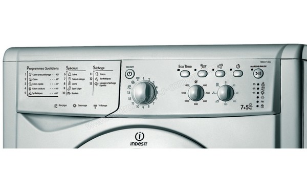 INDESIT IWDC 7145 S (FR) - Panneau de commandes