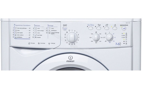 INDESIT IWDC 7145 (FR) - Panneau de commandes