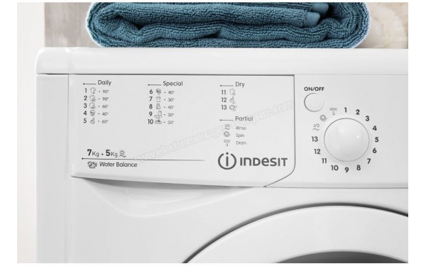 INDESIT IWDE 7125 B EU - Vue des programmes