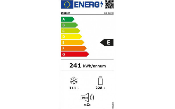 INDESIT LI8S2EK - &Eacute;tiquette &eacute;nergie v2