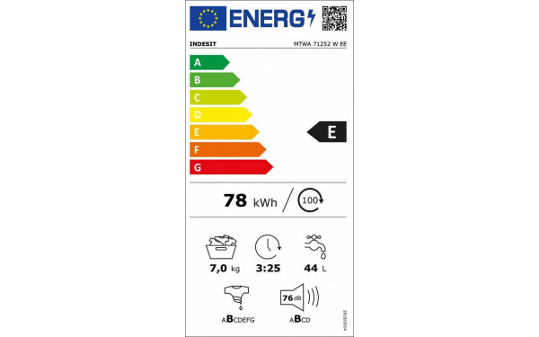 INDESIT MTWA71252WEE - &Eacute;tiquette &eacute;nergie v2