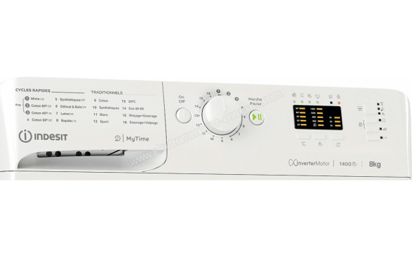 INDESIT MTWA81495WFR - Panneau de commandes