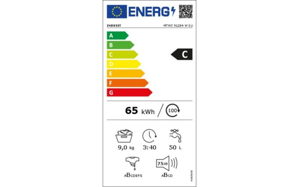 INDESIT MTWC91284WEU - &Eacute;tiquette &eacute;nergie v2