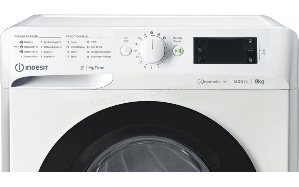 INDESIT MTWE81683WKFR - Panneau de commandes