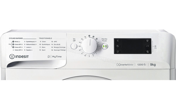 INDESIT MTWE91284WFR - Panneau de commandes