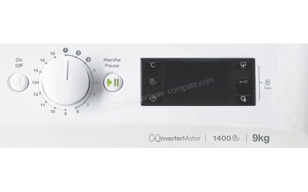 INDESIT MTWED91483WKFR - Vue des programmes