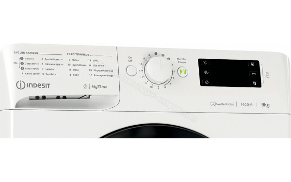 INDESIT MTWED91495WKFR - Panneau de commandes