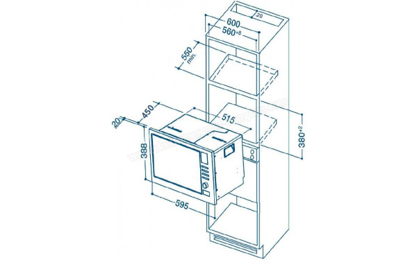 INDESIT MWI 222.1 X - Dimensions