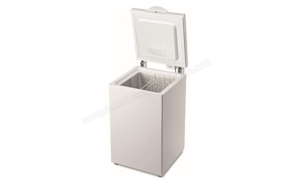 INDESIT OS 1A 140 H - Vue 3/4 droite avec porte ouverte