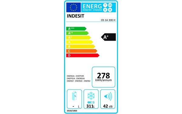 INDESIT OS 1 A 300 H - &Eacute;tiquette &eacute;nergie