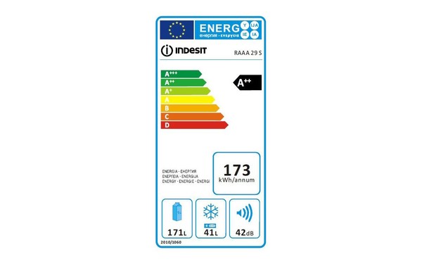 INDESIT RAAA 29 S - &Eacute;tiquette &eacute;nergie