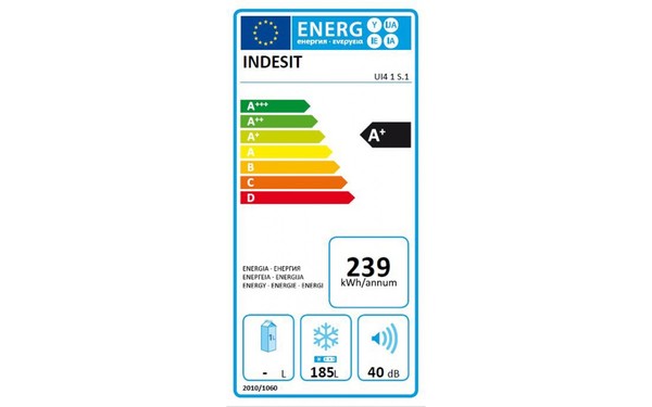 INDESIT UI4 1 S.1 - &Eacute;tiquette &eacute;nergie