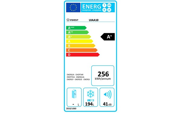 INDESIT UIAA 10 - &Eacute;tiquette &eacute;nergie