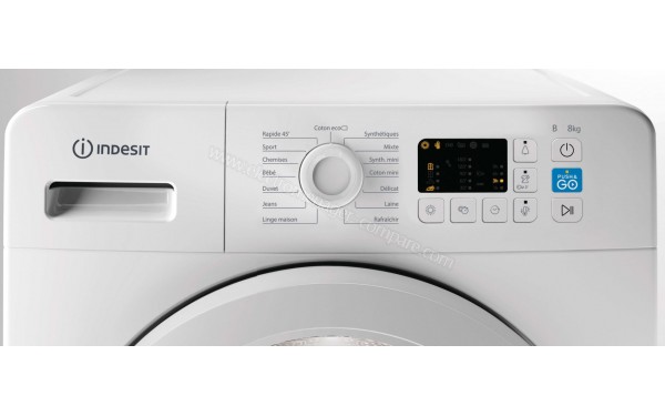 INDESIT YT CHA CM10 8B FR - Panneau de commandes (cr&eacute;dit : Boulanger)