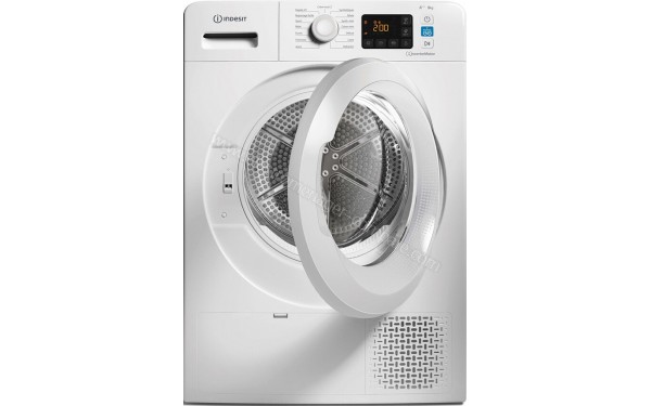 INDESIT YTM1182XFR - Vue de face avec hublot ouvert (cr&eacute;dit : Darty)