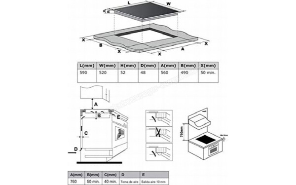 INFINITON IND-3TPA - Dimensions
