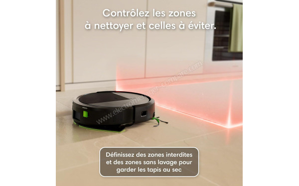 IROBOT Roomba 115 Combo Base AutoEmpty Noir - Contr&ocirc;le des zones &agrave; nettoyer