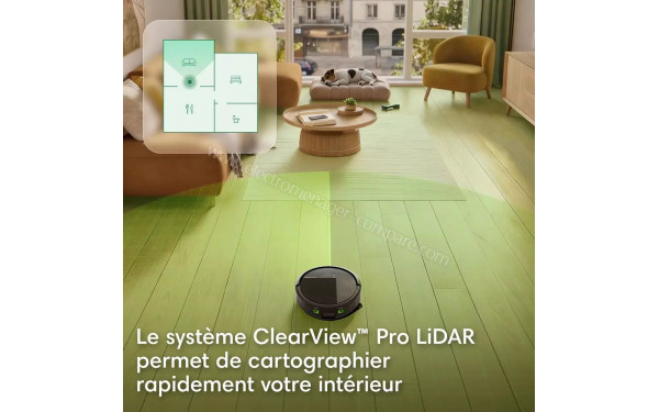 IROBOT Roomba 115 Combo Base AutoEmpty Blanc - Syst&egrave;me de cartographie LIDAR ClearView