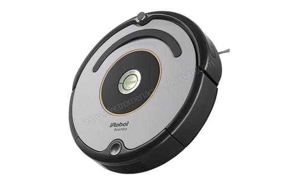 IROBOT Roomba 616 - Vue 3/4 droite (cr&eacute;dit : Darty)