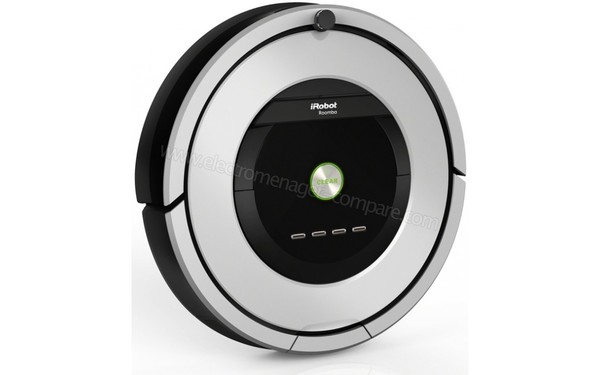 IROBOT Roomba 886 - Vue 3/4 gauche (cr&eacute;dit : Darty)