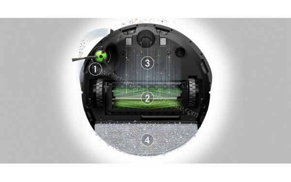 IROBOT Roomba Combo J5 j517840 - Vue du dessous