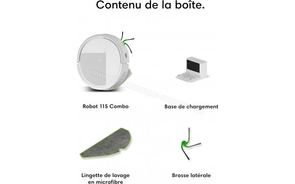 IROBOT Roomba 115 Combo Blanc - Accessoires
