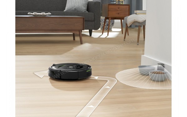 IROBOT Roomba 696 - D&eacute;tection des obstacles (cr&eacute;dit : Darty)