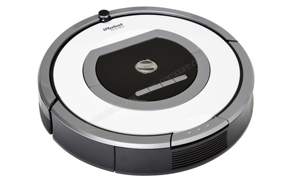 IROBOT Roomba 776p - Vue 3/4 gauche (cr&eacute;dit : Boulanger)