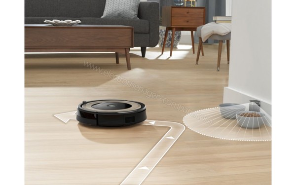 IROBOT Roomba 891 - D&eacute;tection d'obstacles (cr&eacute;dit : Boulanger)