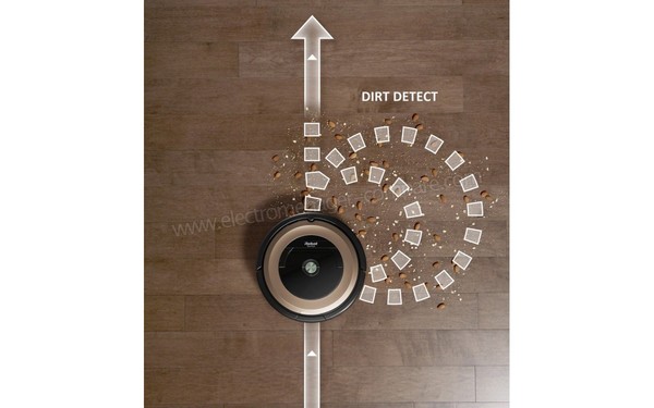 IROBOT Roomba 895 - Technologie Dirt Detect 