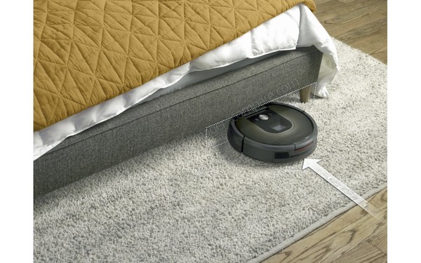 IROBOT Roomba 980 - Hauteur de 92 mm (cr&eacute;dit : Boulanger)