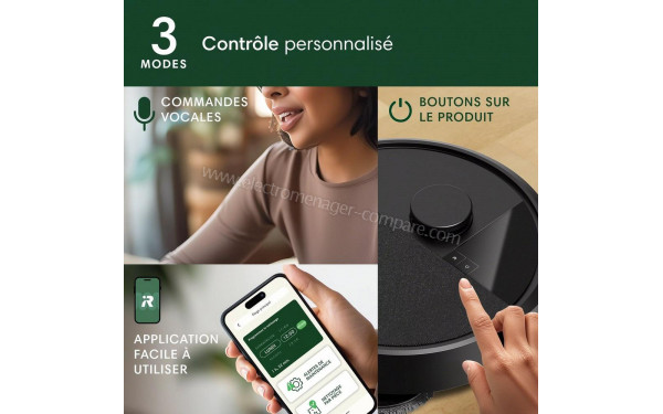 IROBOT Roomba Plus 405 Combo AutoWash Dock Noir - Mise en situation