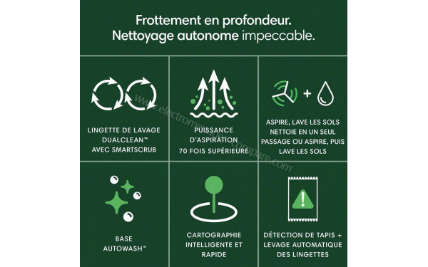 IROBOT Roomba Plus 405 Combo AutoWash Dock Noir - Mise en situation