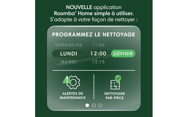 IROBOT Roomba Plus 405 Combo AutoWash Dock Blanc - Mise en situation