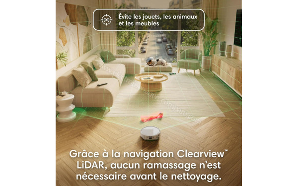 IROBOT Roomba Plus 416 Combo AutoWash Dock Blanc - Syst&egrave;me de cartographie LIDAR ClearView
