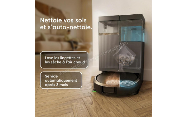 IROBOT Roomba Plus 415 Combo AutoWash Dock Noir - Mise en situation