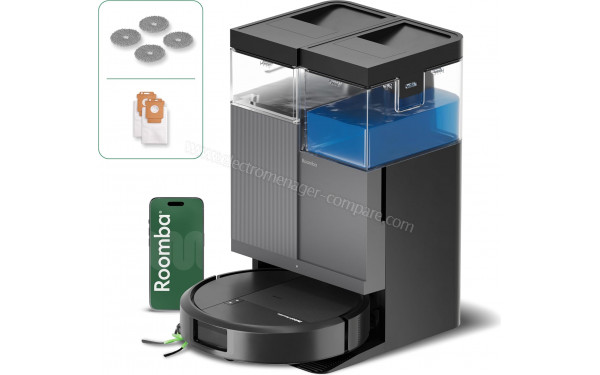 IROBOT Roomba Plus 415 Combo AutoWash Dock Noir - Vue d'ensemble