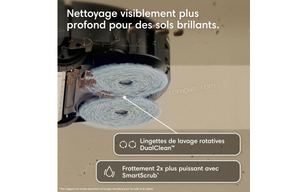 IROBOT Roomba Plus 415 Combo AutoWash Dock Noir - Vue du dessous
