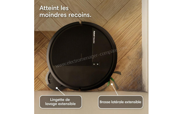 IROBOT Roomba Plus 415 Combo AutoWash Dock Noir - Vue du dessus