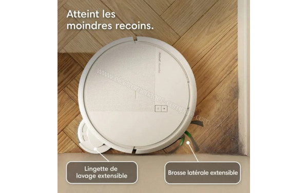 IROBOT Roomba Plus 415 Combo AutoWash Dock Blanc - Vue du dessus