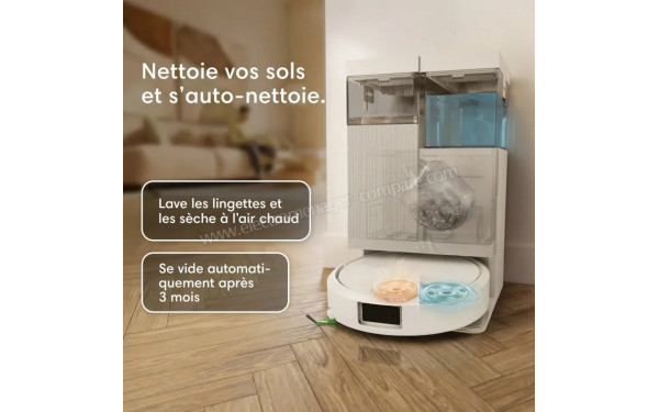 IROBOT Roomba Plus 415 Combo AutoWash Dock Blanc - Mise en situation