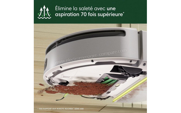 IROBOT Roomba 205 DustCompactor Combo Blanc - Vue du dessous
