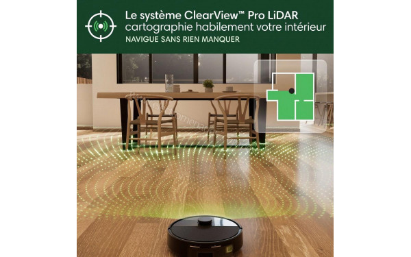 IROBOT Roomba Max 705 Vac Noir - Syst&egrave;me ClearView Pro LIDAR