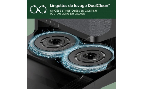 IROBOT Roomba Plus 505 Combo AutoWash Noir - Lingettes de lavage DualClean