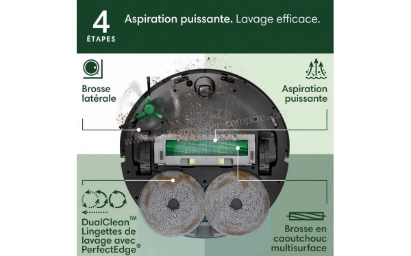 IROBOT Roomba Plus 505 Combo AutoWash Noir - Mise en situation