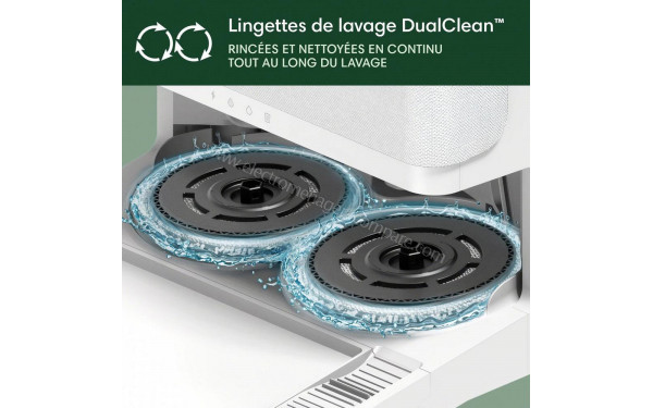 IROBOT Roomba Plus 505 Combo AutoWash Blanc - Lingettes de lavage DualClean