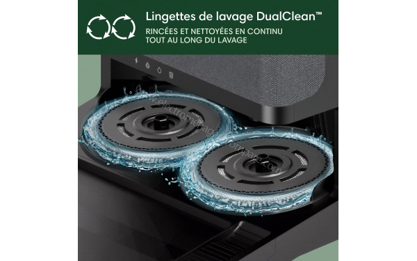 IROBOT Roomba Plus 506 Combo AutoWash Noir - Lingettes de lavage DualClean