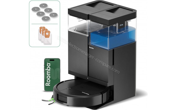 IROBOT Roomba Plus 516 Combo AutoWash Noir - Vue d'ensemble